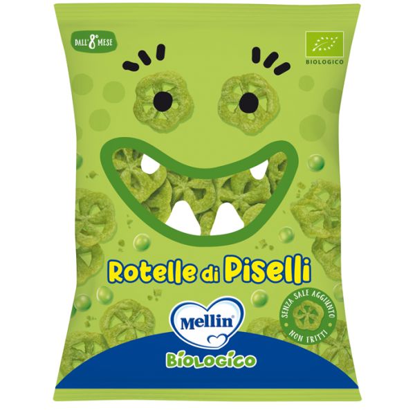 Mellin Snack Bio Rotelle Piselli 20 g