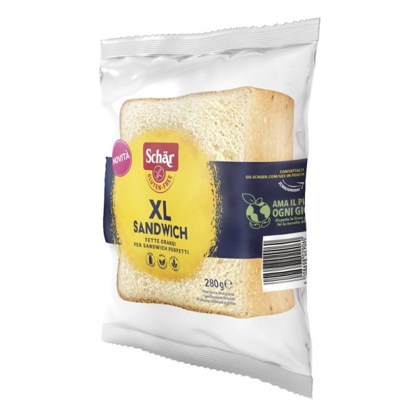 Schar Xl Sandwich Pane Bianco Senza Lattosio 280 g
