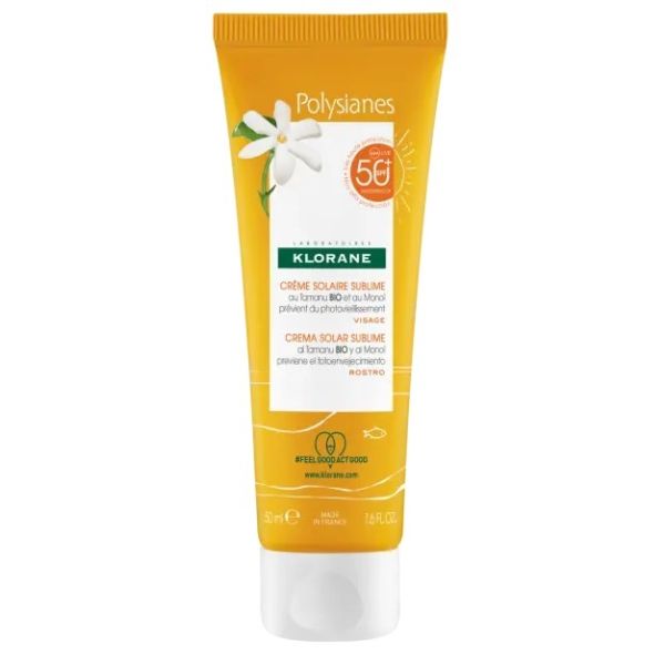Les Polysianes Crema Viso Tamanu Bio&monoi Spf50+ 50 ml