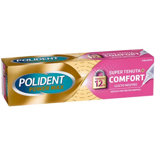 Crema Adesiva Protesi Dentali Polident Power Max Super Tenuta+comfort 40 g