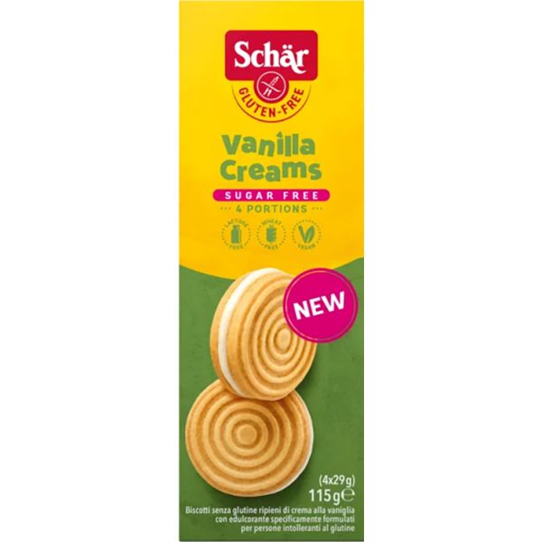 Schar Sugar Free Vanilla Creams 115 g