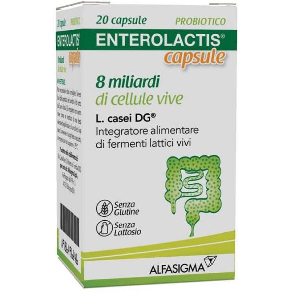 Enterolactis 20 Capsule 8 Miliardi di Cellule Vive
