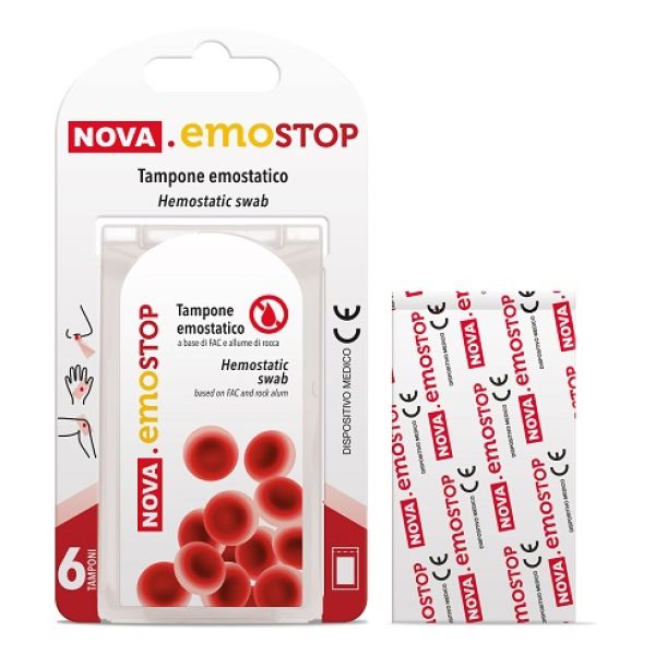 Nova Emostop Tampone Emostatico 6 Pezzi