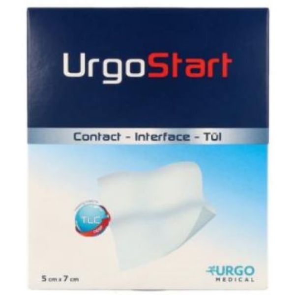 Medicazione Non Aderente Urgostart Contact 5x7cm 3 Pezzi