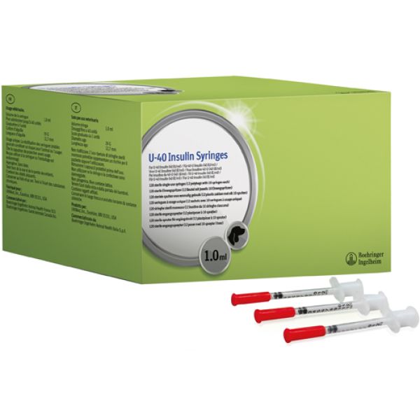 Prozinc Siringa Insulina U-40 Uso Veterinario 1 ml 12 Buste da 10 Sirighne