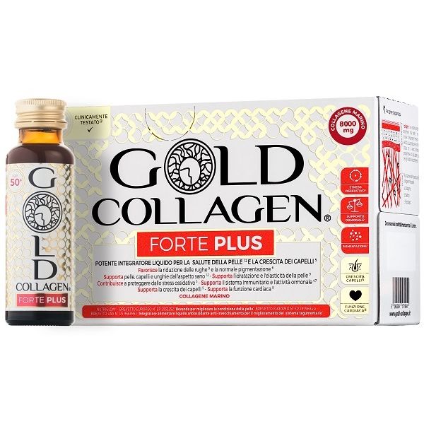 Gold Collagen Forte Plus 10 Flaconcini da 50 ml 8g Collagene