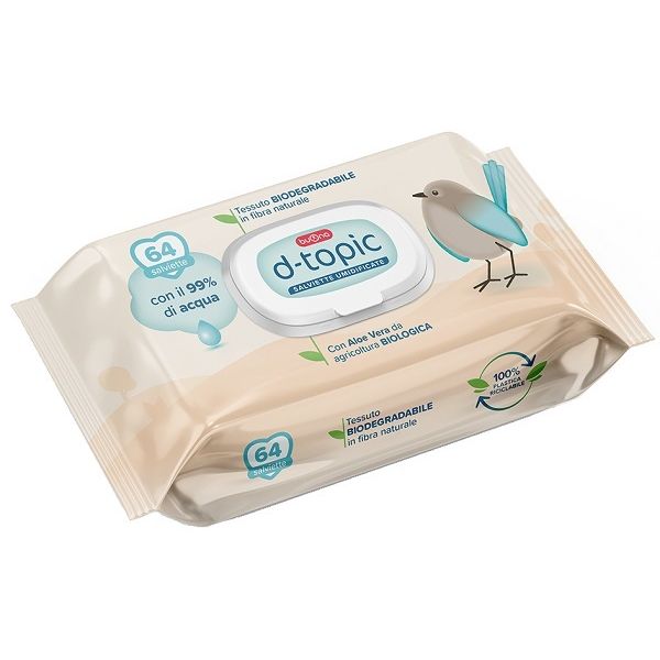 D-topic Salviette Umidificate 64 Pezzi