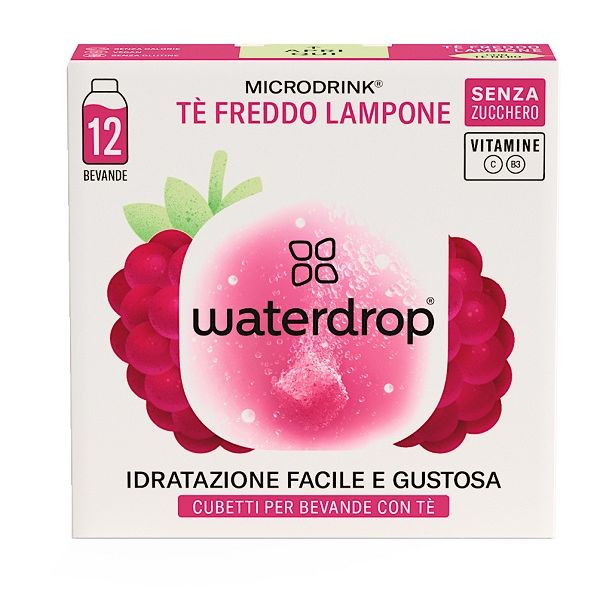 Waterdrop Ice Tea Lampone 12 Cubetti