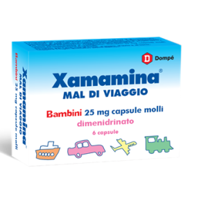 Xamamina Mal di Viaggio - Bambini 25 mg Capsule Molli 6 Capsule