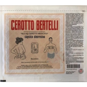 Cerotto Bertelli - 192 mg Cerotto Medicato, 1 Cerotto 16 X 12,5 Cm