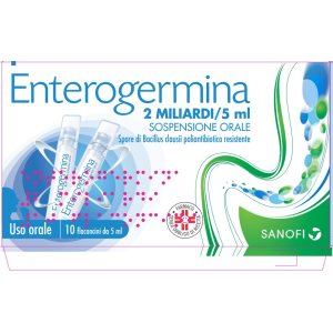 Enterogermina - 2 Miliardi/5 ml  Sospensione Orale 10 Flaconcini 5 ml