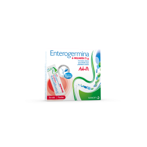 Enterogermina - 6 Miliardi / 2 g Polvere Orale 9 Bustine Pet/al/pe da 2 g