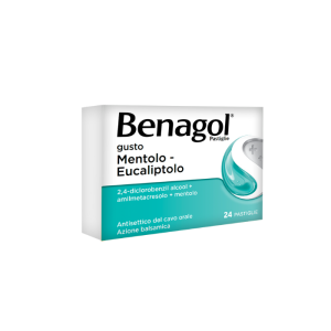 Benagol - Pastiglie Gusto Mentolo-eucaliptolo 24 Pastiglie