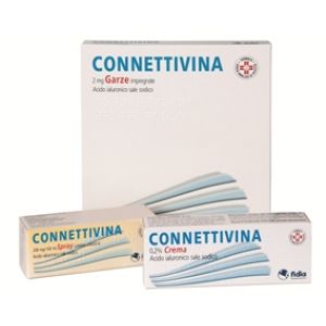 Connettivina - 2 mg Garze Impregnate, 10 Garze Impregnate Sterili Cm 10 X 10