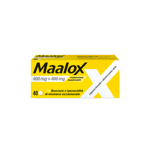 Maalox - 400 mg + 400 mg Compresse Masticabili 40 Compresse