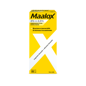 Maalox - 4% + 3,5% Sospensione Orale Aroma Menta Flacone in Pet da 250 ml