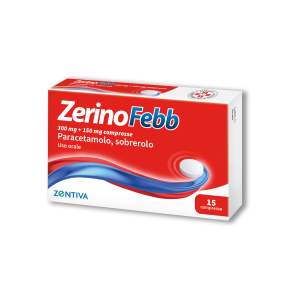 Zerinofebb - 300 mg + 150 mg Compresse, 15 Compresse