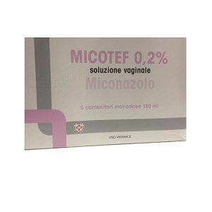 Micotef - 0,2% Soluzione Vaginale, 5 Contenitori Monodose 150 ml