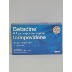 Betadine - 0,2 g Compresse Vaginali, 10 Compresse