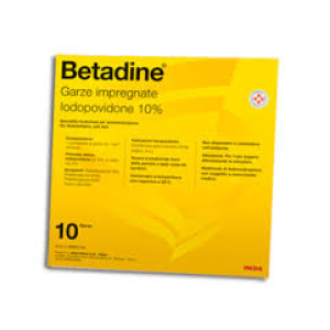 Betadine - 10% Garze Impregnate, 10 Garze