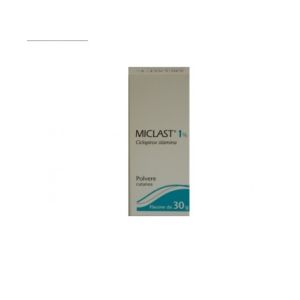 Miclast - 1% Polvere Cutanea, 1 Flacone da 30 g