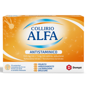 Collirio Alfa Antistaminico - 0,8 Mg/ml + 1 Mg/ml Collirio, Soluzione, 10 Contenitori Monodose 0,3 ml