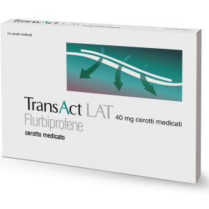 Transact Lat - 40 mg Cerotti Medicati, 10 Cerotti