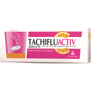 Tachifluactiv - Adulti 500 Mg/200 mg Compresse Effervescenti 12 Compresse