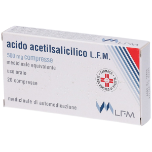 Acido Acetilsalicilico (lfm) - 500 mg Compresse, 20 Compresse