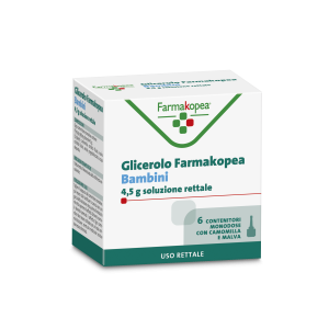 Glicerolo (farmakopea) - Bambini 4,5 g Soluzione Rettale 6 Contenitori Monodose con Camomilla E Malva