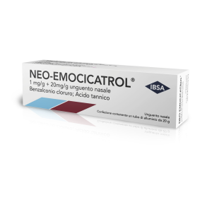 Neoemocicatrol - 1 Mg/g + 20 Mg/g g Unguento Nasale Tubo 20 g