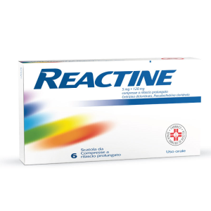 Reactine - 5 mg + 120 mg Compresse a Rilascio Prolungato, 6 Compresse in Blister Pvc-aclar-al