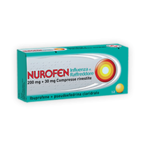 Nurofen Influenza E Raffreddore - 200 mg + 30 mg Compresse Rivestite 12 Compresse Rivestite