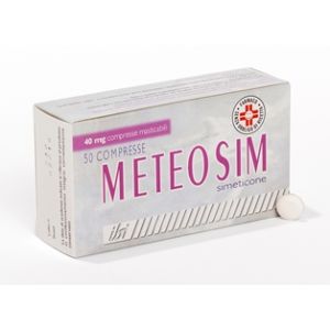 Meteosim - 40 mg Compresse Masticabili, 50 Compresse