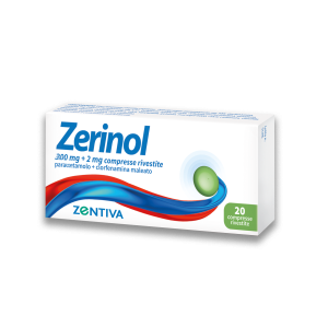 Zerinol - 300 mg + 2 mg Compresse Rivestite, 20 Compresse