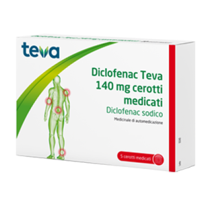 Diclofenac (teva) - 140 mg Cerotti Medicati 5 Cerotti Medicati