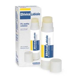 Efriviral Labiale - 5% Matita Cutanea, Applicatore da 3 g