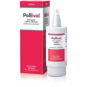Pollival - 0,5 Mg/ml Collirio, Soluzione, 1 Contenitore Multidose da 10 ml con Tappo E Sistema a Tenuta D'aria
