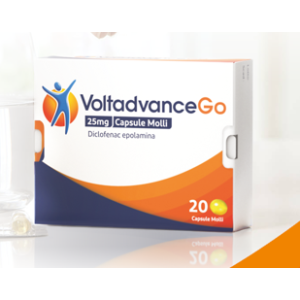 Voltadvancego - 25 mg Capsule Molli 20 Capsule in Blister Pvc/pe/pvdc/al