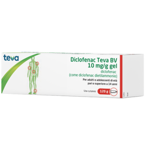 Diclofenac (teva B.v.) - 10 Mg/g Gel 1 Tubo in Al da 120 g