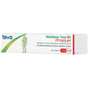 Diclofenac (teva B.v.) - 20 Mg/g Gel 1 Tubo in Al da 60 g