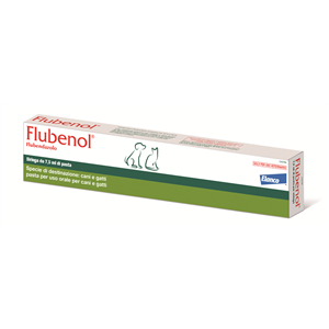 Flubenol - 44 Mg/ml Pasta per Uso Orale per Cani, Gatti 1 Siringa da 7,5 ml
