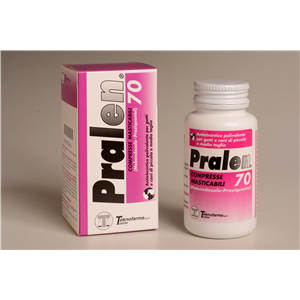 Pralen - 240 mg + 20 mg Compresse per Gatti, Cani di Piccola E Media Taglia 70 Compresse