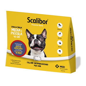Scalibor Protector Band - 0,76 g Collare Antiparassitario per Cani di Taglia Piccola E Media 1 Collare da 48 Cm