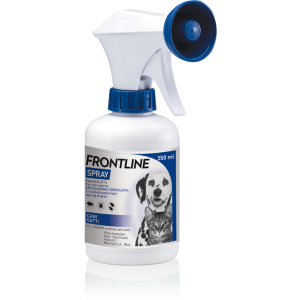 Frontline Spray - 2,5 Mg/ml Spray Cutaneo Soluzione per Cani E Gatti 1 Flacone Pe + Pompetta Dosatrice da 250 ml