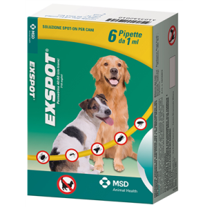 Exspot - 715 Mg/ml Soluzione Spot On per Cani 6 Pipette da 1 ml