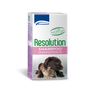 Resolution Shampoo - 0,5 G/100 ml + 0,35 G/100 ml + 0,25 G/100 ml Shampoo Antiparassitario per Cani, Gatti 1 Flacone Pe da 200 ml