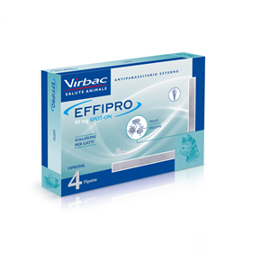 Effipro - 50 mg Soluzione Spot On per Gatti 4 Pipette da 0,5 ml
