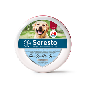 Seresto - 4,50 g + 2,03 g Collare Antiparassitario per Cani di Peso Superiore a 8 Kg 1 Collare
