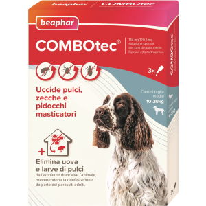 Combotec - 134 Mg/120,60 mg Soluzione Spot-on per Cani di Taglia Media 3 Pipette da 0,5 ml